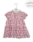 INF GIRLS DRESS 'SCARLET PATTERN' 3-6M