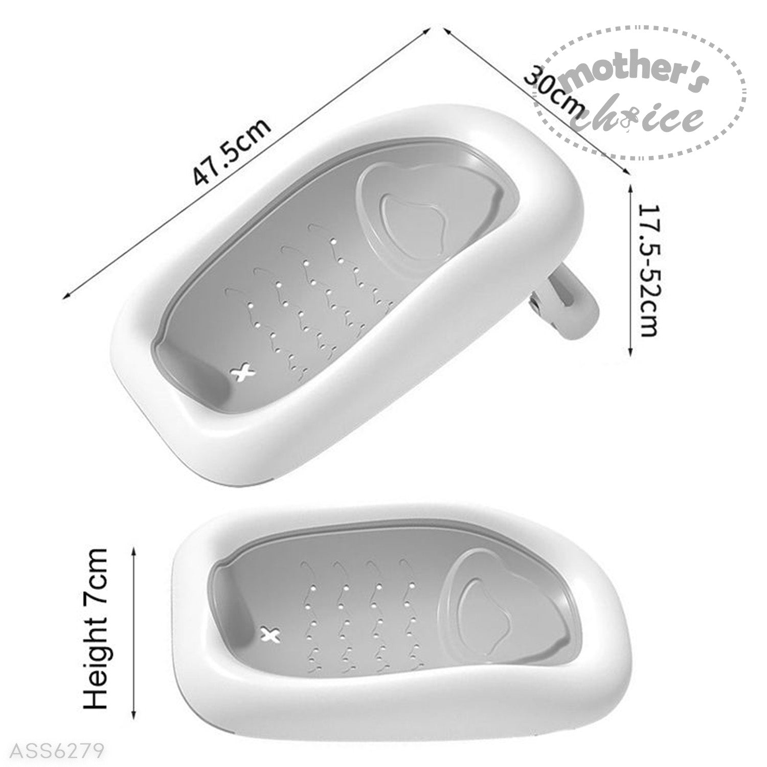 MOTHERS CHOICE BABY BATH TUB SET LARGE