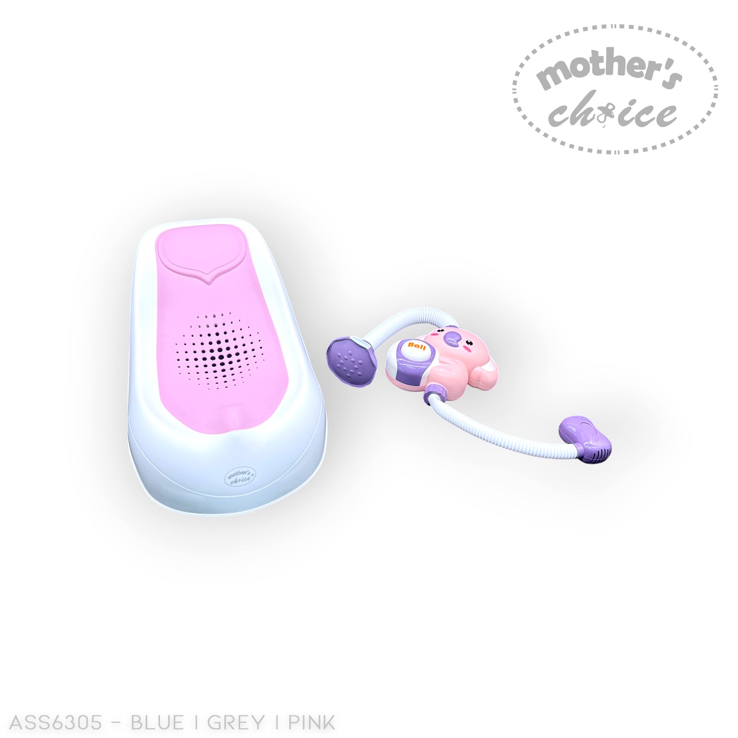 BABY BATH LARGE WITH SMART THERMOMETER AND SHOWER TOY
