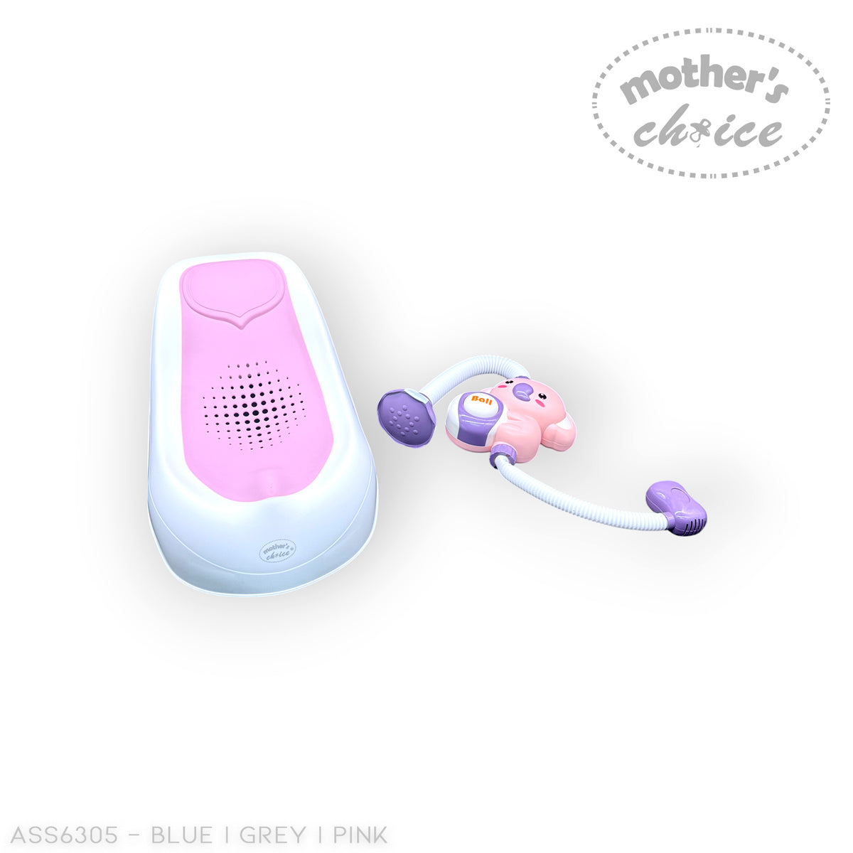 BABY BATH LARGE WITH SMART THERMOMETER AND SHOWER TOY