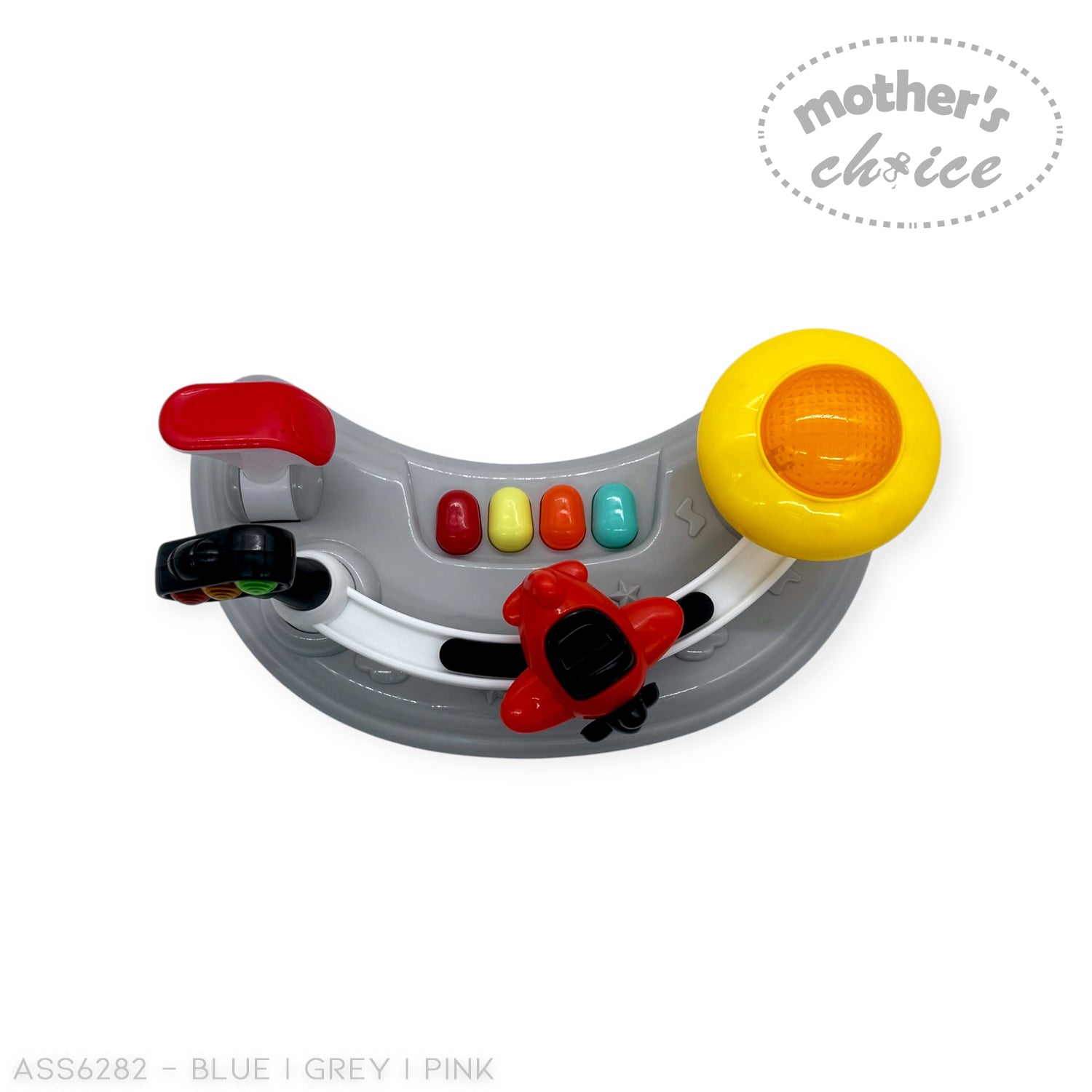 MOTHERS CHOICE BABY WALKER WITH MUSIC AND LIGHT, PLASTIC WHEEL