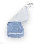 M/C BAMBOO 2PK  BURP CLOTHS BLUE