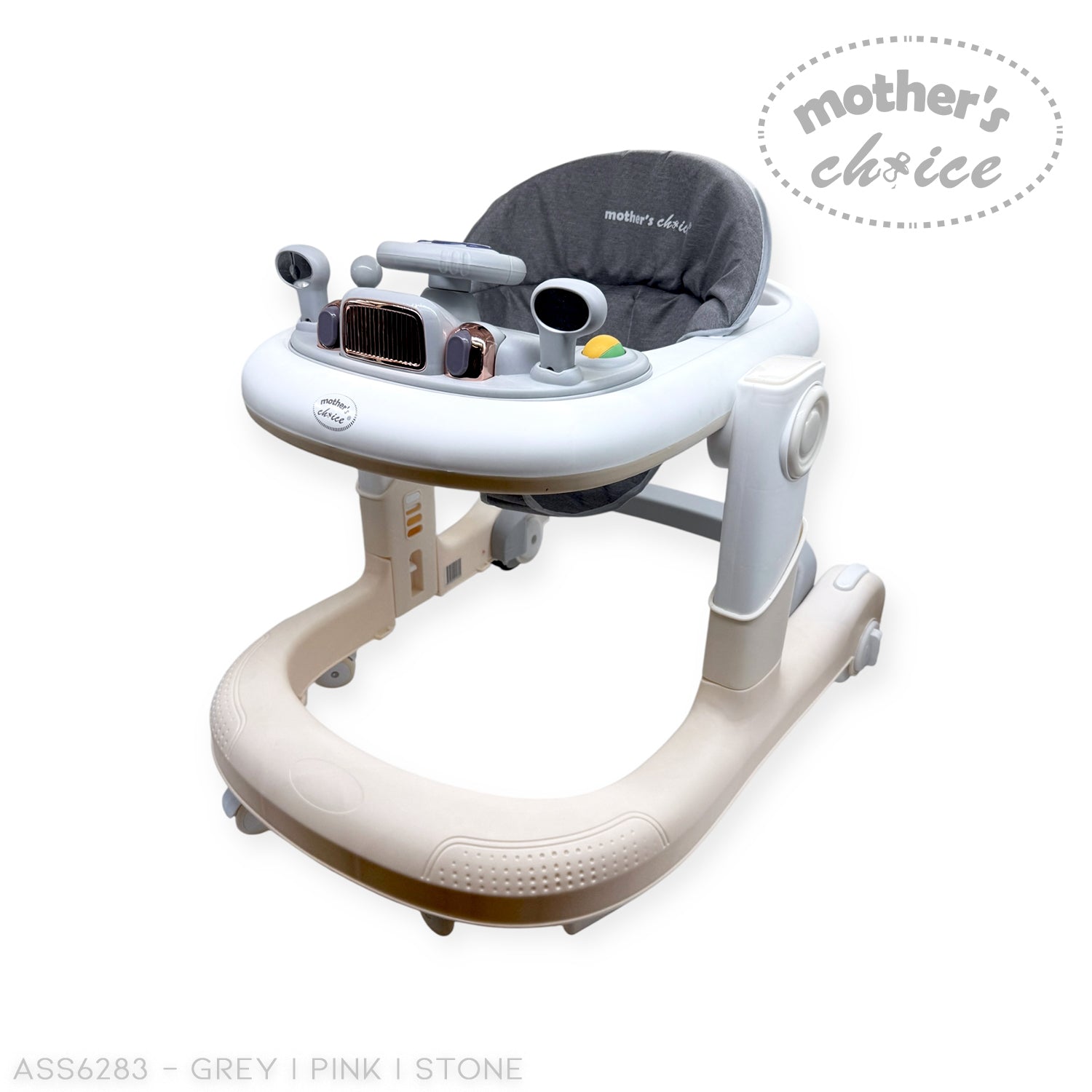 MOTHERS CHOICE BABY WALKER MUSIC MUTE WHEEL