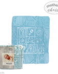 BABY MINK BLANKET - BLUE ABC