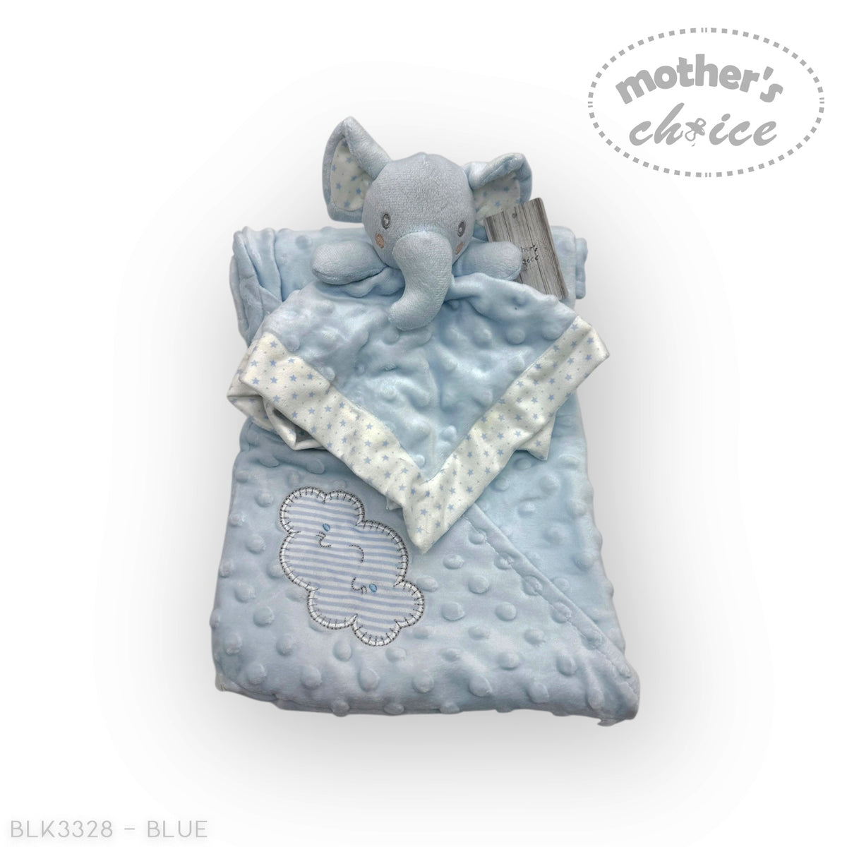 M/C SHERPA BLANKET &amp; ELEPHANT DUDU BLUE