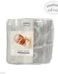 BABY MINK BLANKET - GREY ABC