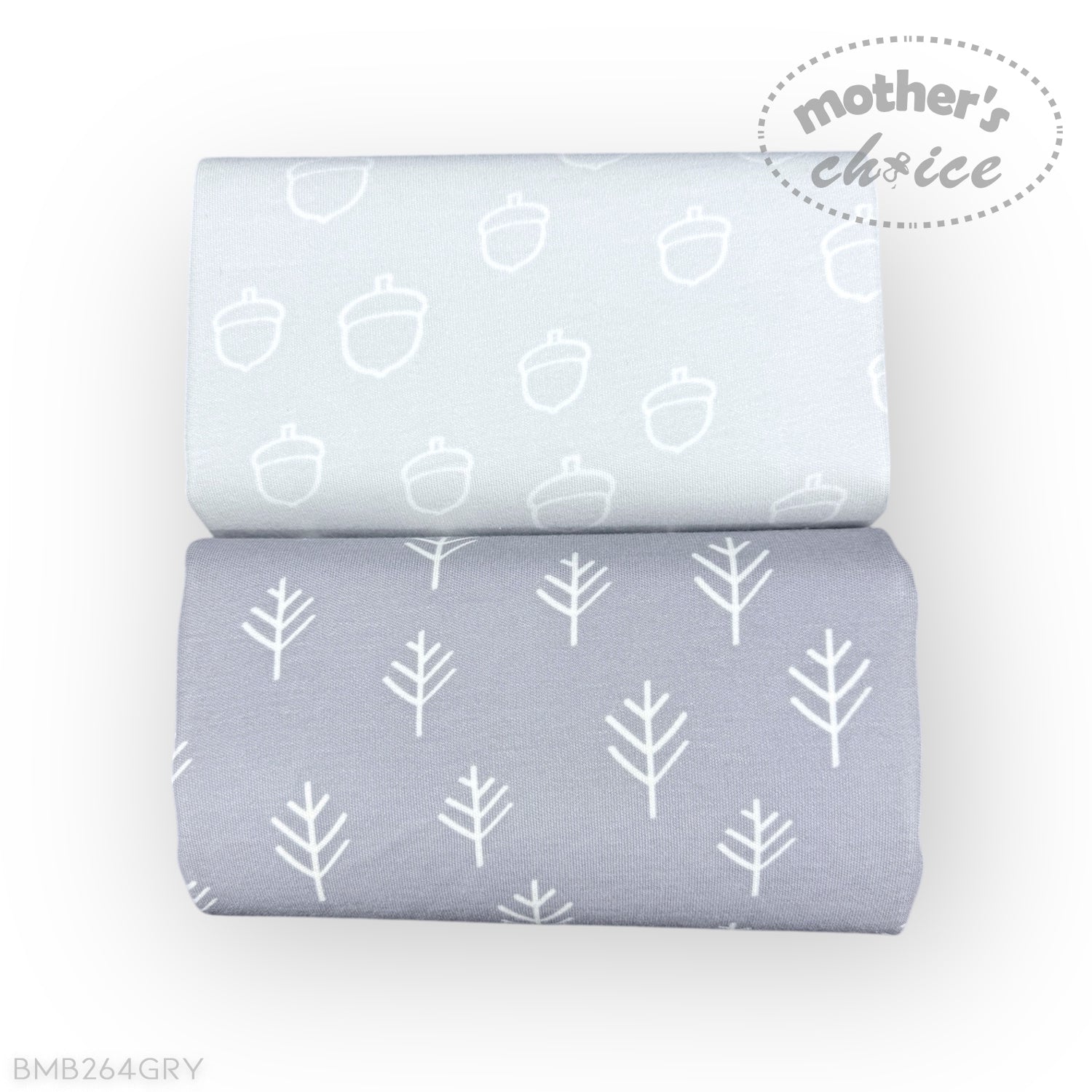 M/C BAMBOO 2PK WATERPROOF CHANGE MAT GREY – Mothers Choice