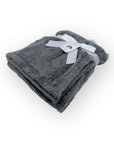 M/C SINGLE LAYER SHERPA FLEECE BLANKET GREY