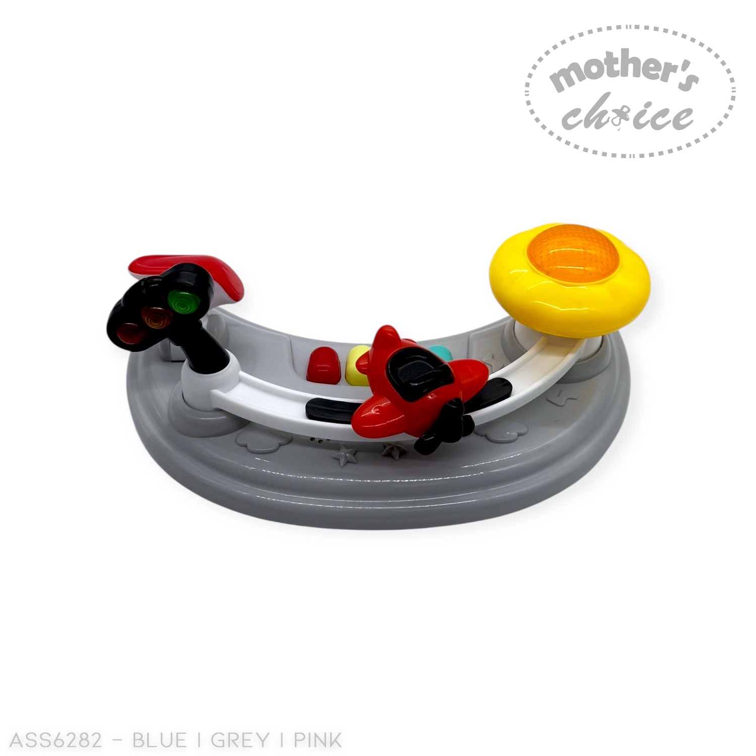 MOTHERS CHOICE BABY WALKER WITH MUSIC AND LIGHT, PLASTIC WHEEL