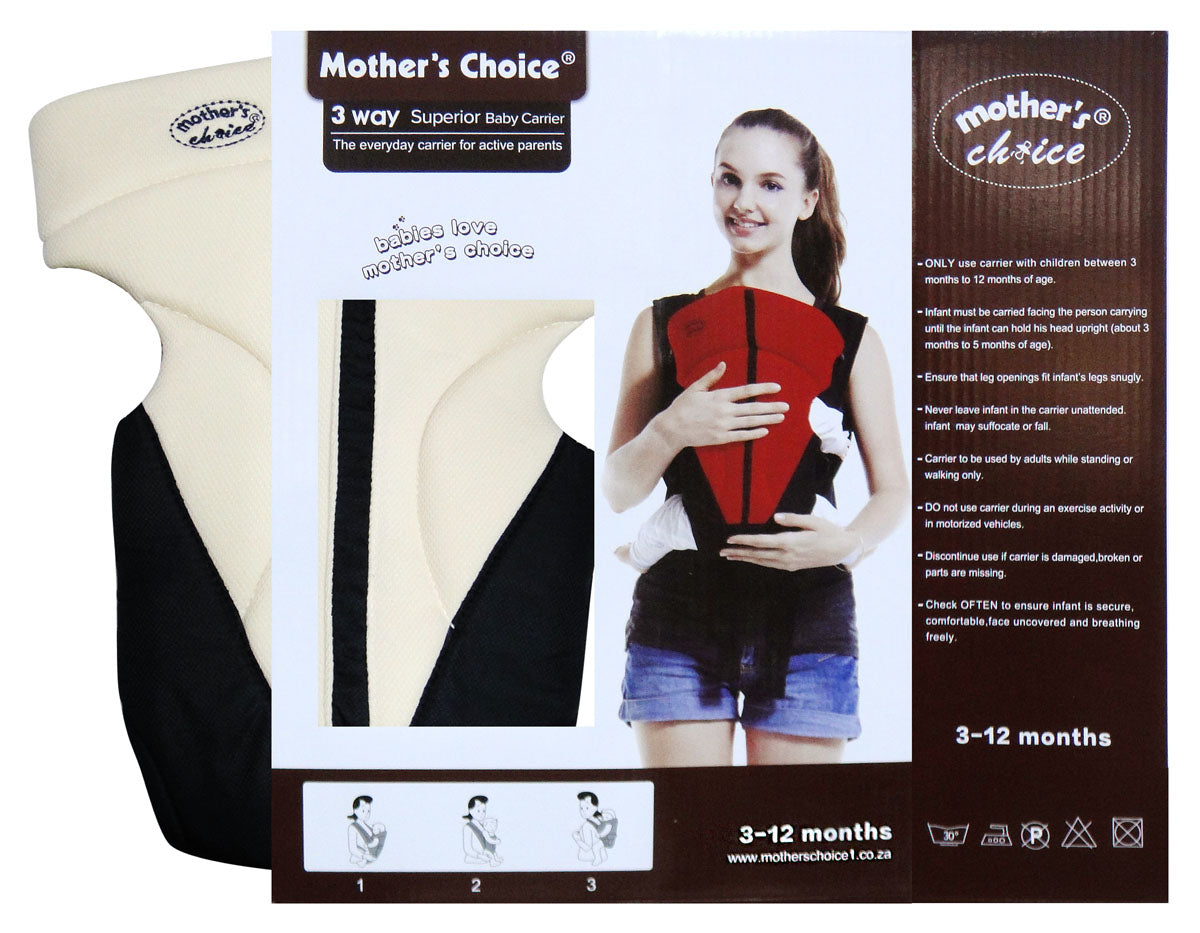3 WAY BABY CARRIER NAVY/BEIGE