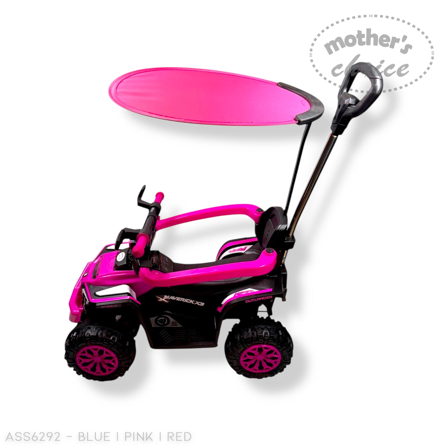 MOTHERS CHOICE RIDE ON CAR WITH CANOPY