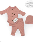 M/C BASIC 3PC SET NEWBORN PINK