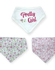 M/C 3 PACK BANDANA BIB SET HELLO GIRL