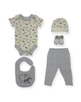 M/C 5 PCS GIFT SET GREY ELEPHANT