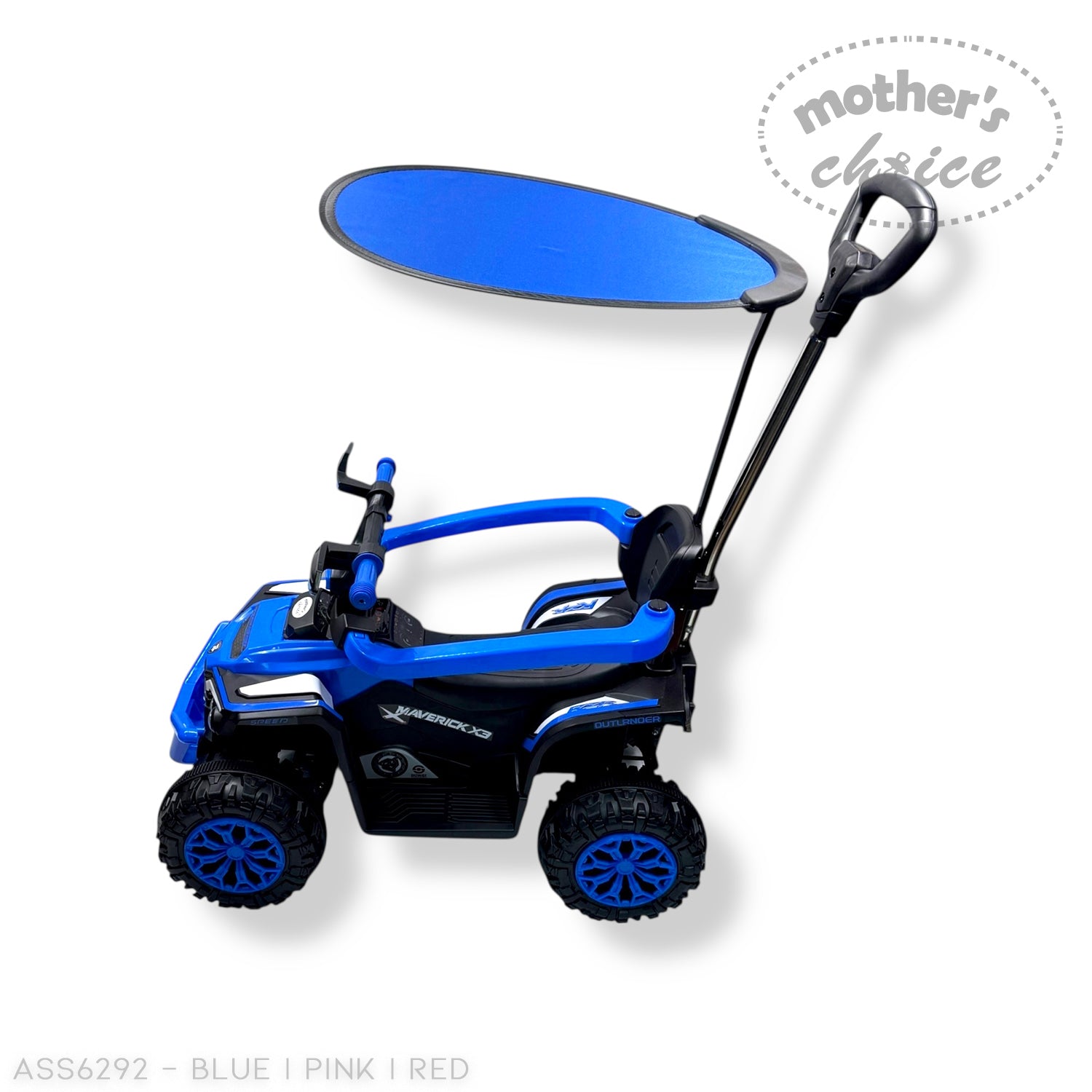 MOTHERS CHOICE RIDE ON CAR WITH CANOPY