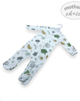 M/C ZIPPER BABYGROW  'MINT ART'  0-3M