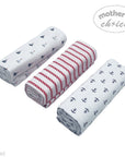 BABY FLANNEL RECEIVER NAUTICAL