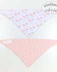 100% COTTON 4 PACK BANDANA BIBS UNICORN