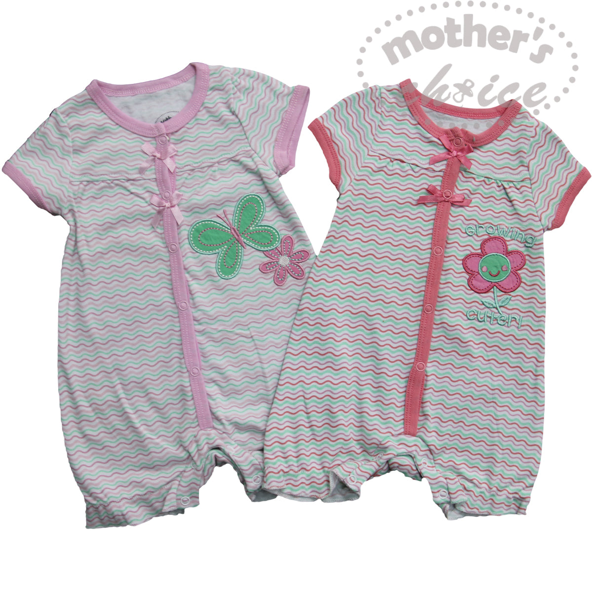 100% COTTON ROMPERS &#39;GROWING CUTER&#39;