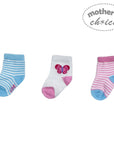 M/C 3 PACK INF SOCKS 'BUTTERFLY'