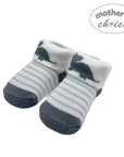 M/C FANCY BOX SOCKS 'BOYS DINO-GREY/WHT'