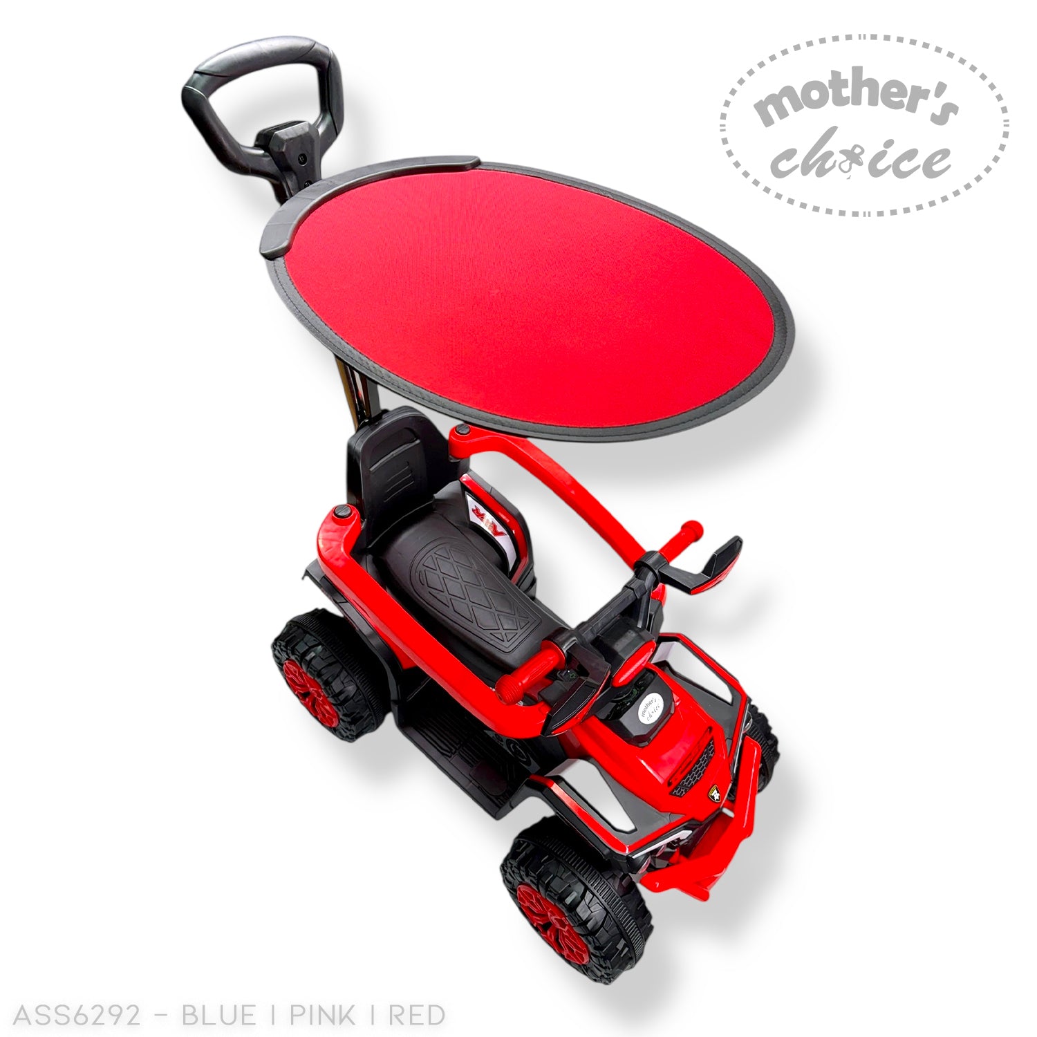 MOTHERS CHOICE RIDE ON CAR WITH CANOPY