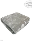 BABY MINK BLANKET - GREY ABC