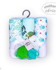 M/C 3 HOODED TOWELS & 3 SQUEAKYS