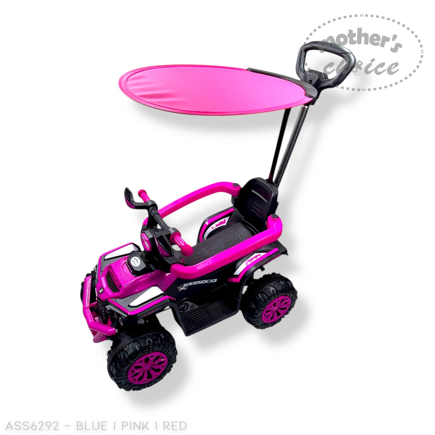 MOTHERS CHOICE RIDE ON CAR WITH CANOPY