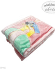 MOTHERS CHOICE INFANTS CUTWORK BLANKET HOUSE PINK