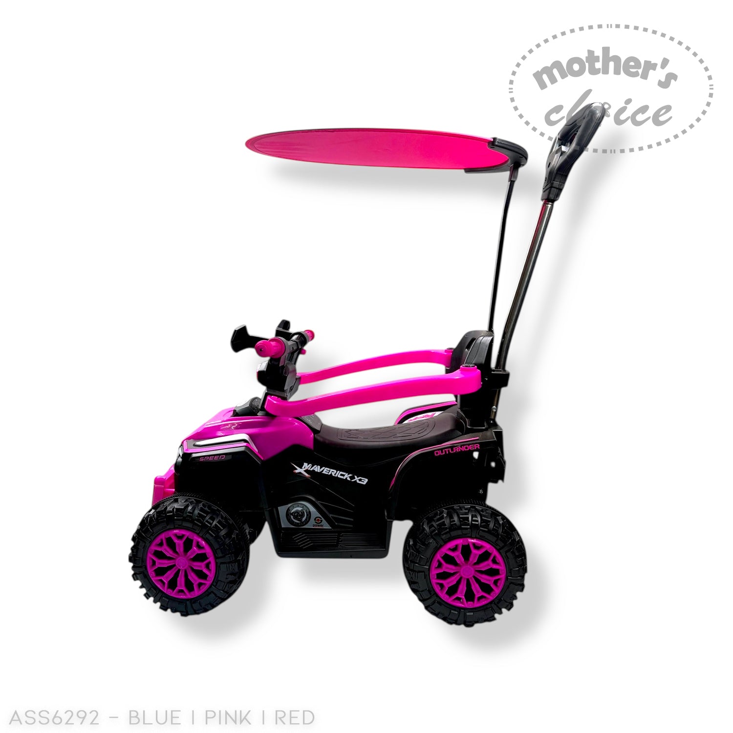 MOTHERS CHOICE RIDE ON CAR WITH CANOPY