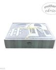 MOTHERS CHOICE INFANTS CUTWORK BLANKET HOUSE GREY/WHITE