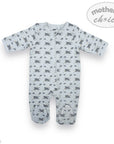 M/C QUILTED GROWER 'GREY  RAINBOW' 0-3M