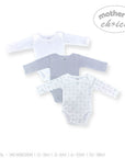 MC BABY 3 PACK  BODYSUIT SET LS