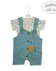 M/C 2PC DUNGAREE SET SUMMER DIP 12M