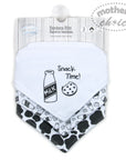 3 PACK BANDANA BIB 'SNACK TIME'