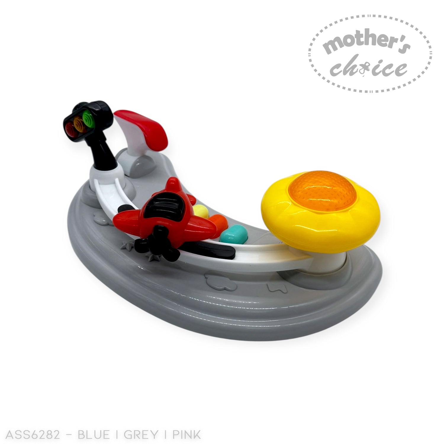 MOTHERS CHOICE BABY WALKER WITH MUSIC AND LIGHT, PLASTIC WHEEL