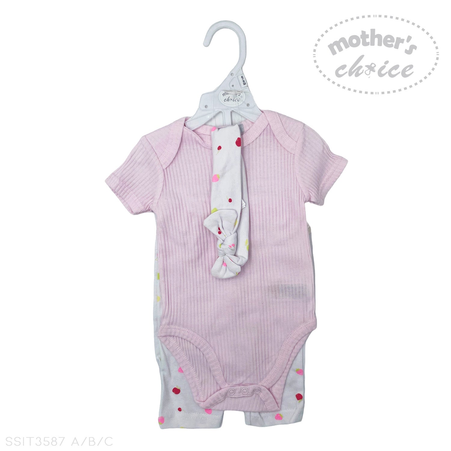 M/C 3PC SET &#39;FRUITS&#39;&#39; 6-9M