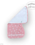 M/C BAMBOO 2PK  BURP CLOTHS PINK