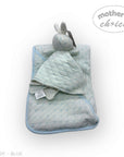 M/C SHERPA BLANKET & RABBIT  DUDU BLUE