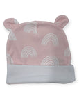 M/C BAMBOO 3PK NEWBORN BEANIE SET PINK