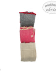 GIRLS 3 PACK WINTER TIGHTS ASSORTED