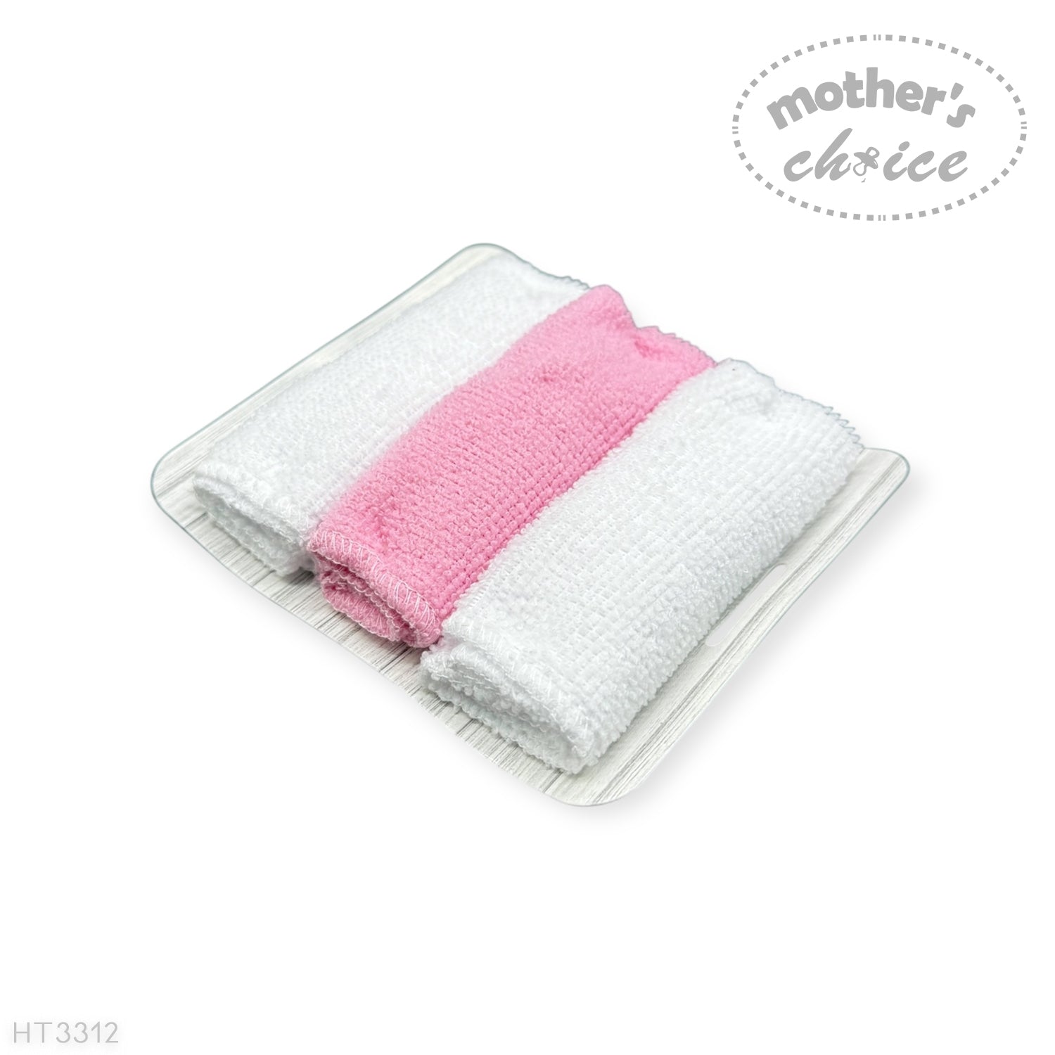 M/C 3PC HOODED TOWELS AND 3PC FACECLOTHS SO LOVED PINK  ROSES
