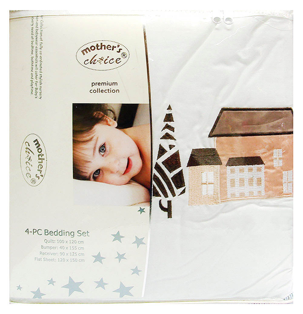 4 PIECE BEDDING SET BEIGE CITY