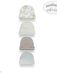 M/C 4PK BEANIE SET FLOWERS