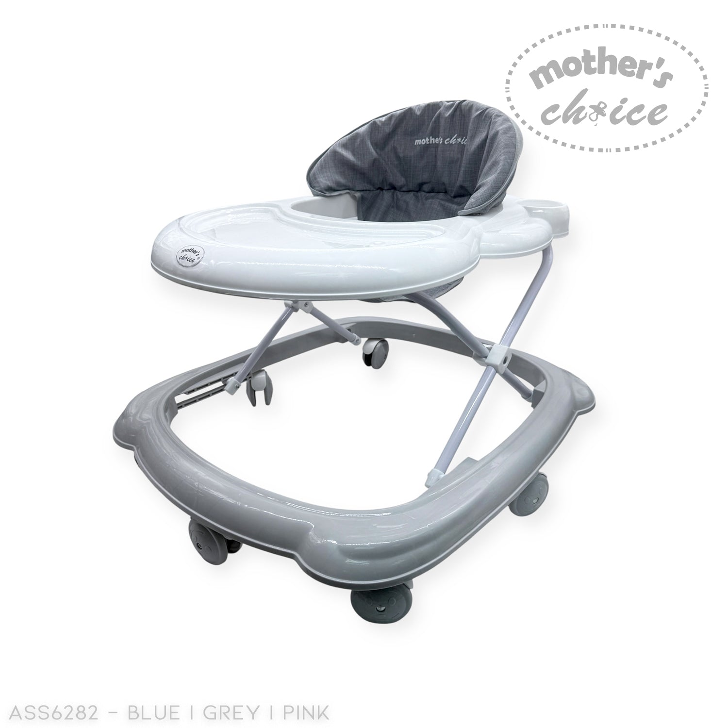MOTHERS CHOICE BABY WALKER WITH MUSIC AND LIGHT, PLASTIC WHEEL