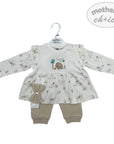 INF GIRLS NATURAL 3PC SAFARI SET 0-3M