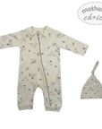 INF BOYS 2PC  NATURAL SAFARI GROWER SET 0-3M