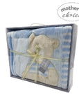 MOTHERS CHOICE INFANTS CUTWORK BLANKET SOCCER BEAR