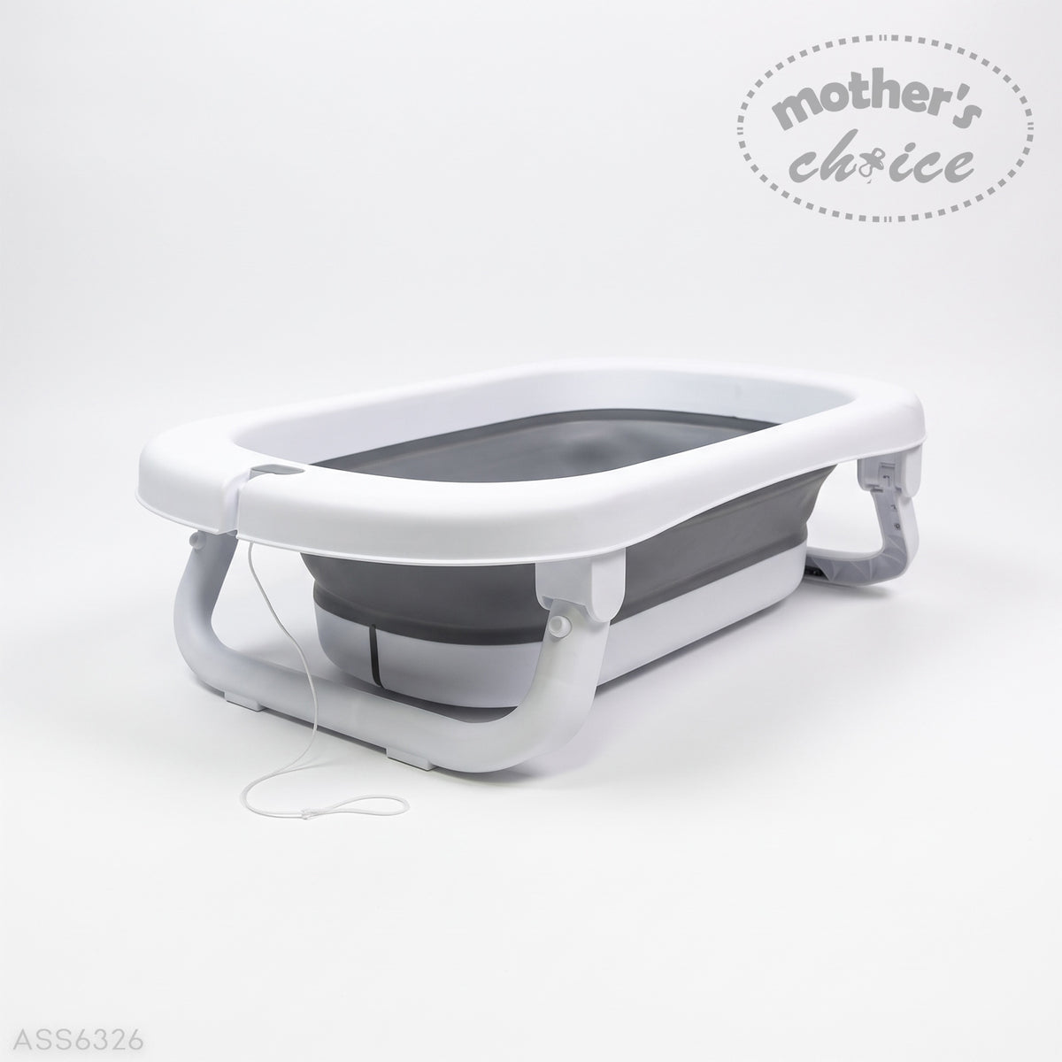 FOLDABLE BABY BATHTUB WITH THERMOMETER AND STAND